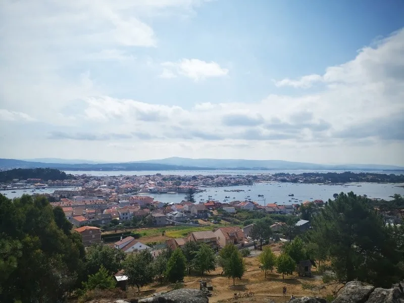 Vistas desde el mirador de la Isla de Arousa
