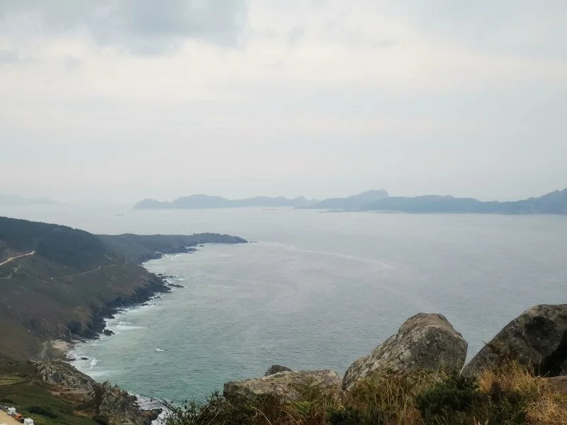 Vistas desde el Monte Facho hacia las Islas Cíes